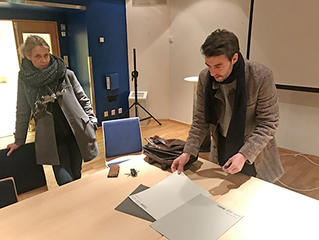 Interiørkonsulent Hilde Berge og arkitekt Haakon Pedersen