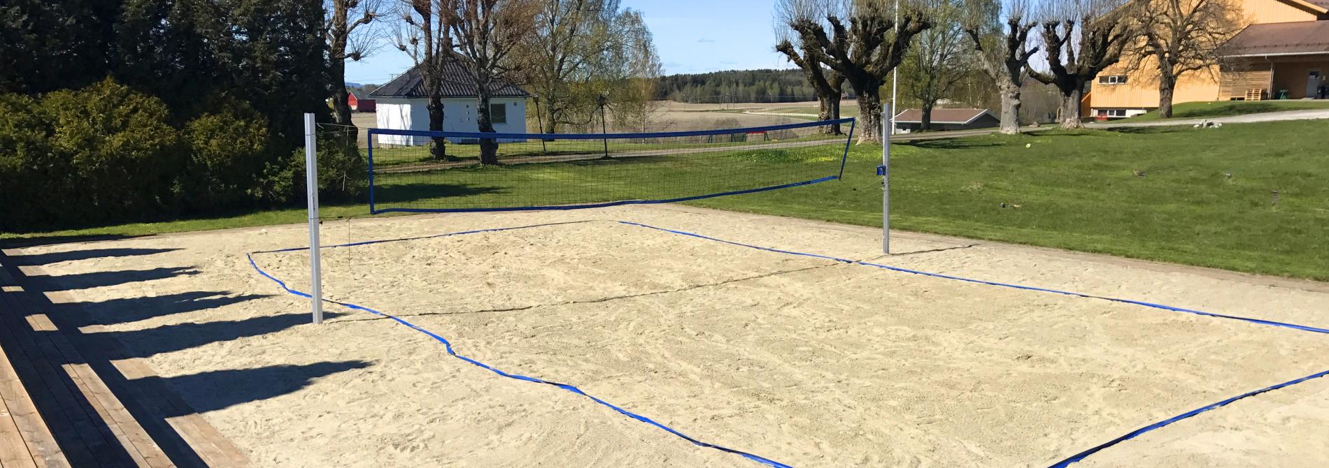 Sandvolleyballbanen er klar for sesong